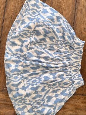 NWOT - Janie & Jack Blue & White Tiered Skirt with Smocked Waist - 4T